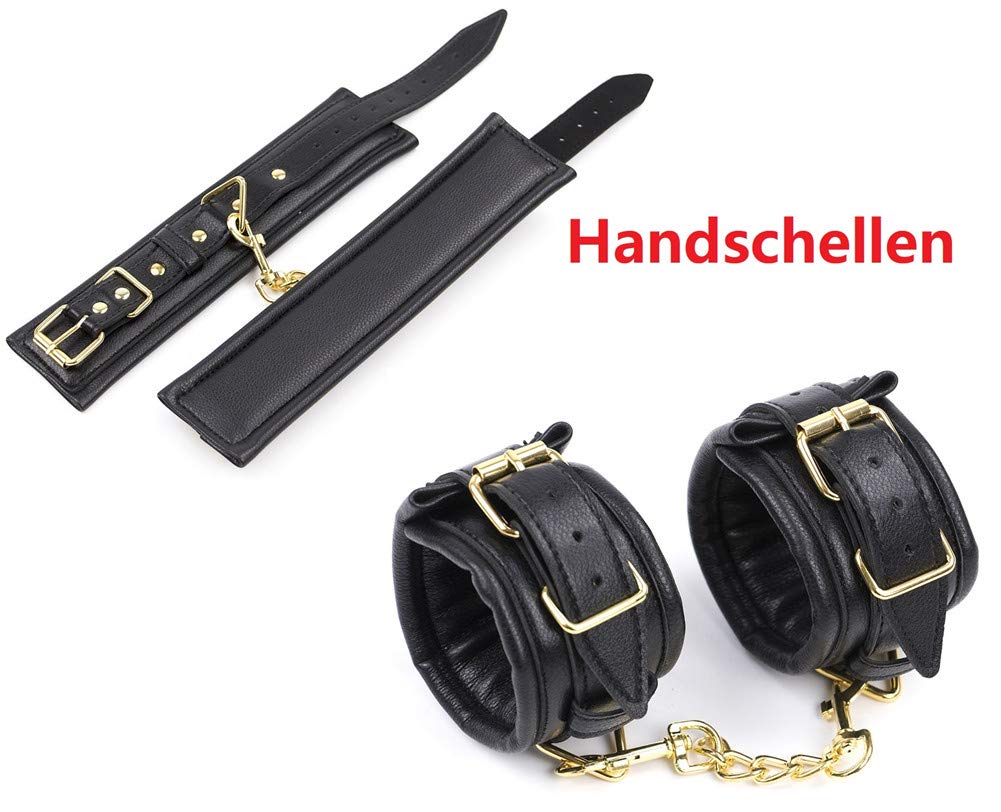 Ensemble de bondage en cuir rembourré