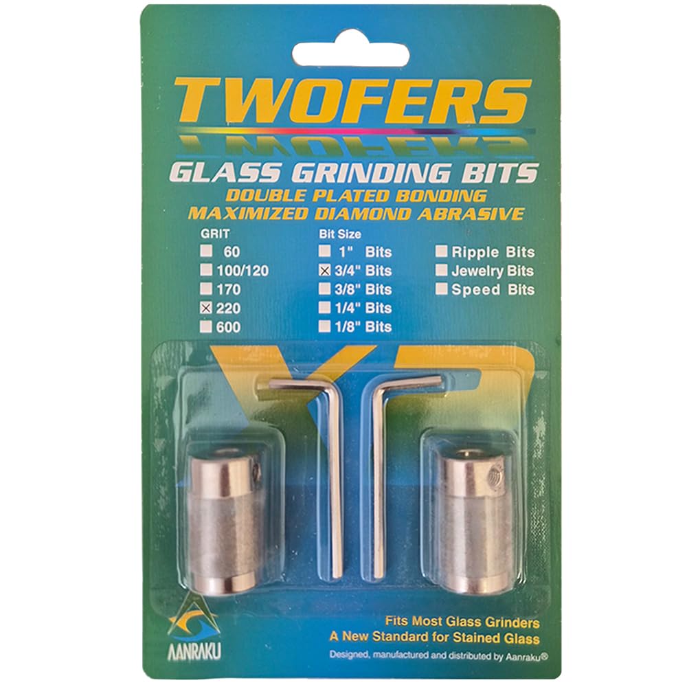 3/4"FINE Aanraku Twofers Diamond Grinder Bits 220 Grit-image-32