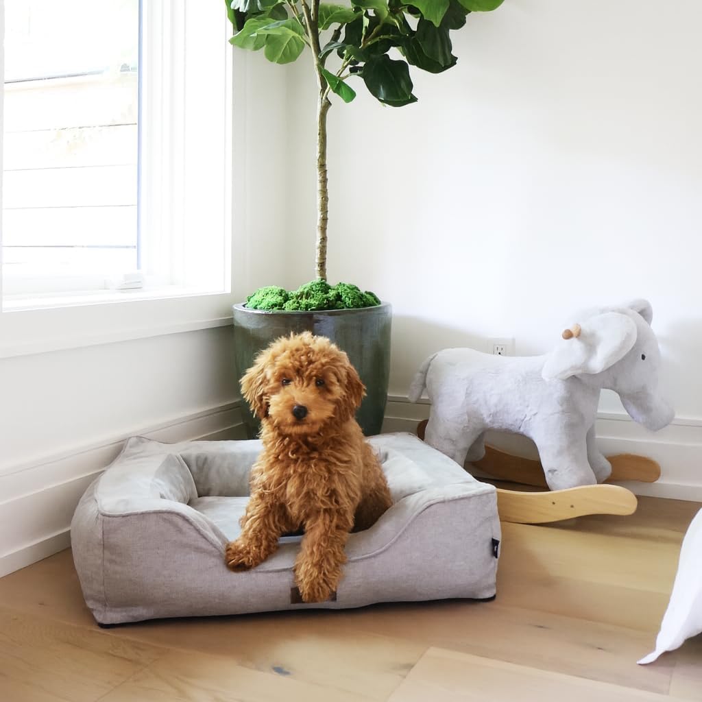 Jacko & Co Premium Orthopedic Dog Bed, Egg Crate Memory Foam (Grey XS)