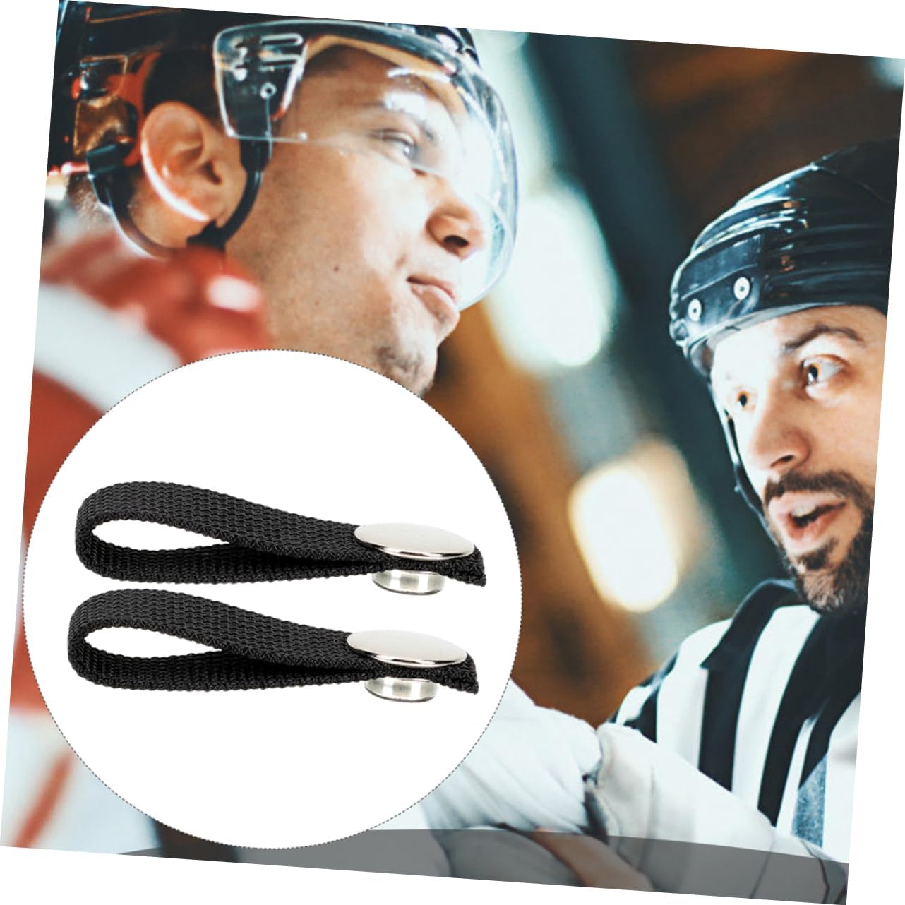 2pcs Adjustable Chin Straps for Hard Hats and Helmets Replacement Straps Single Snap Design for Ice Hockey Football and Other Sports