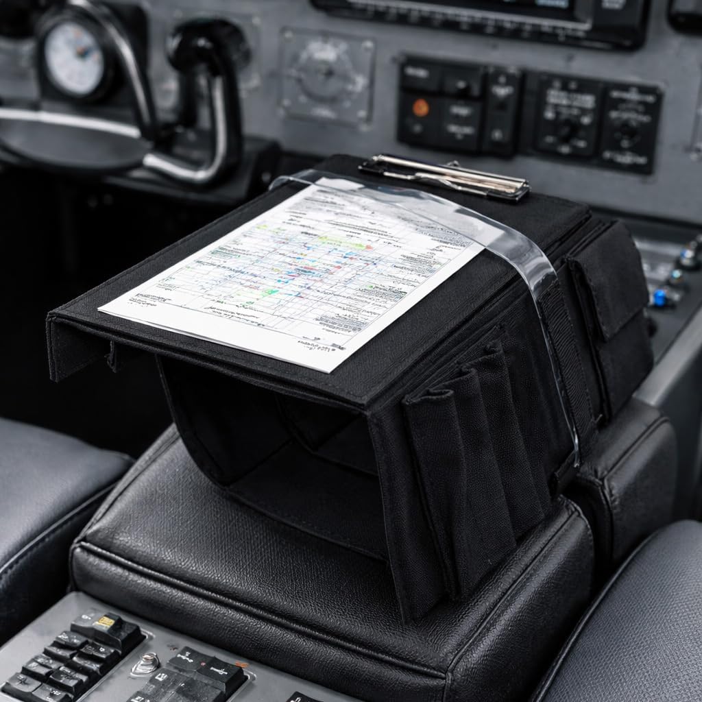 Pilot Kneeboard Reversible Flight Pilot Clipboard Pen Holder Kneeboard Aviation for Professional Pilots General Aviation