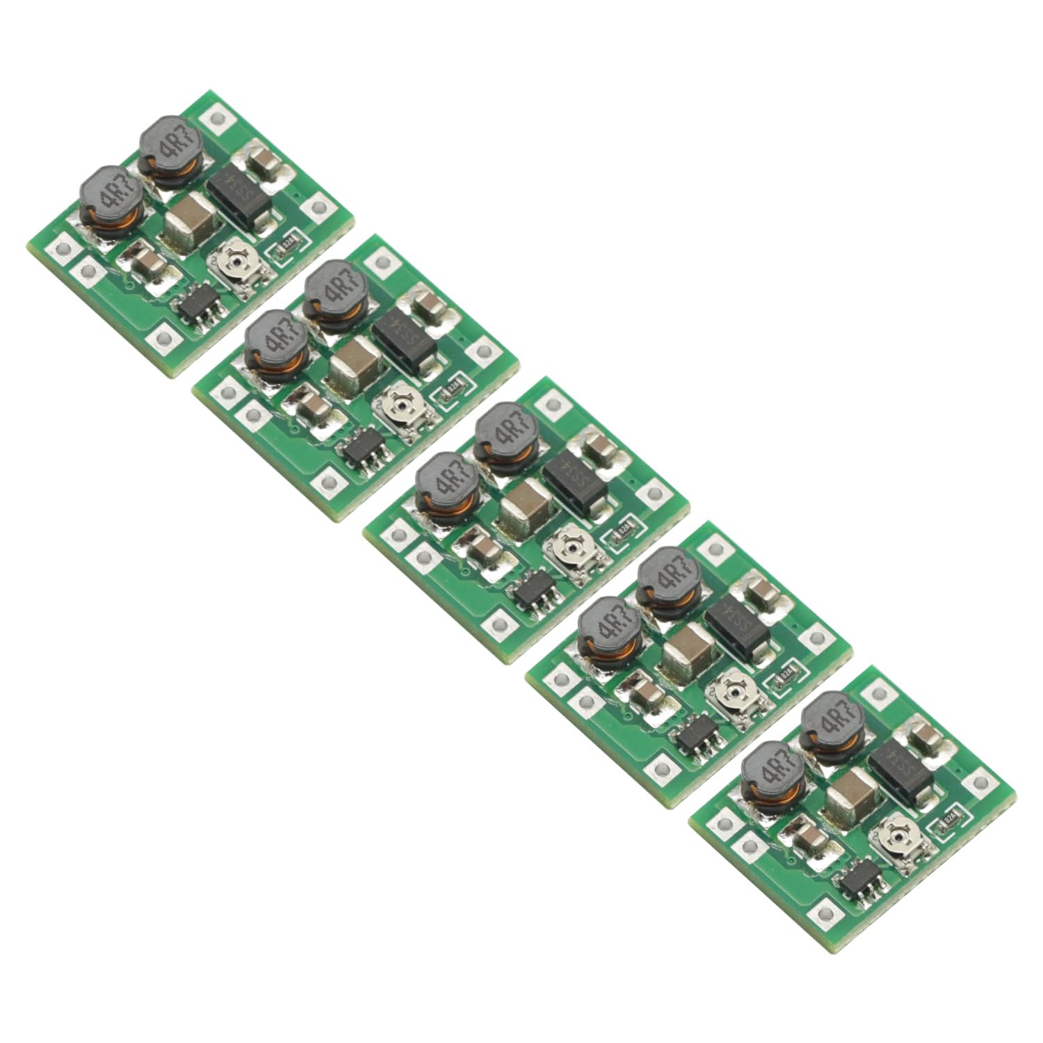 5pcs dc-dc buck-boost converter 3v-15v to 1v-15v 5v 6v 9v 12v 700ma 5w adjustable step up step down power