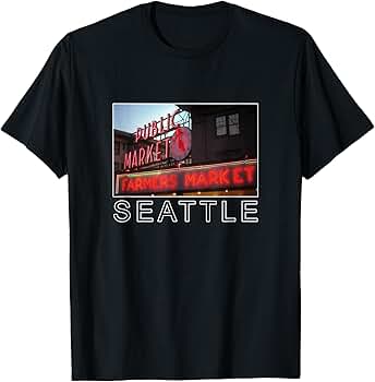 Amazon.com: Pike Place Market shirt T-Shirt : Clothing