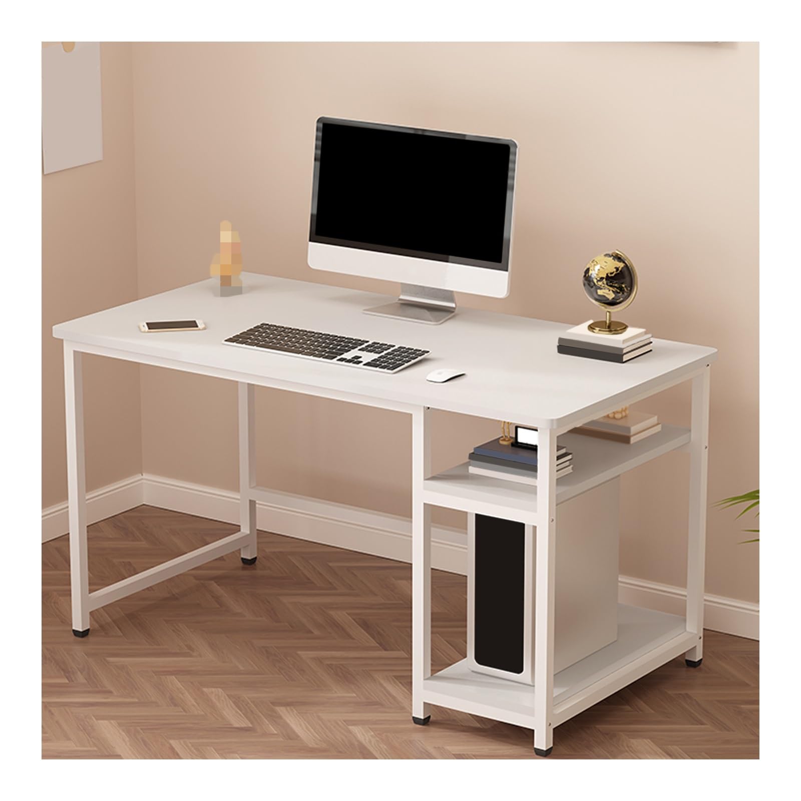 Ranger vos essentiels du quotidien grâce à ce bureau gris multicouche