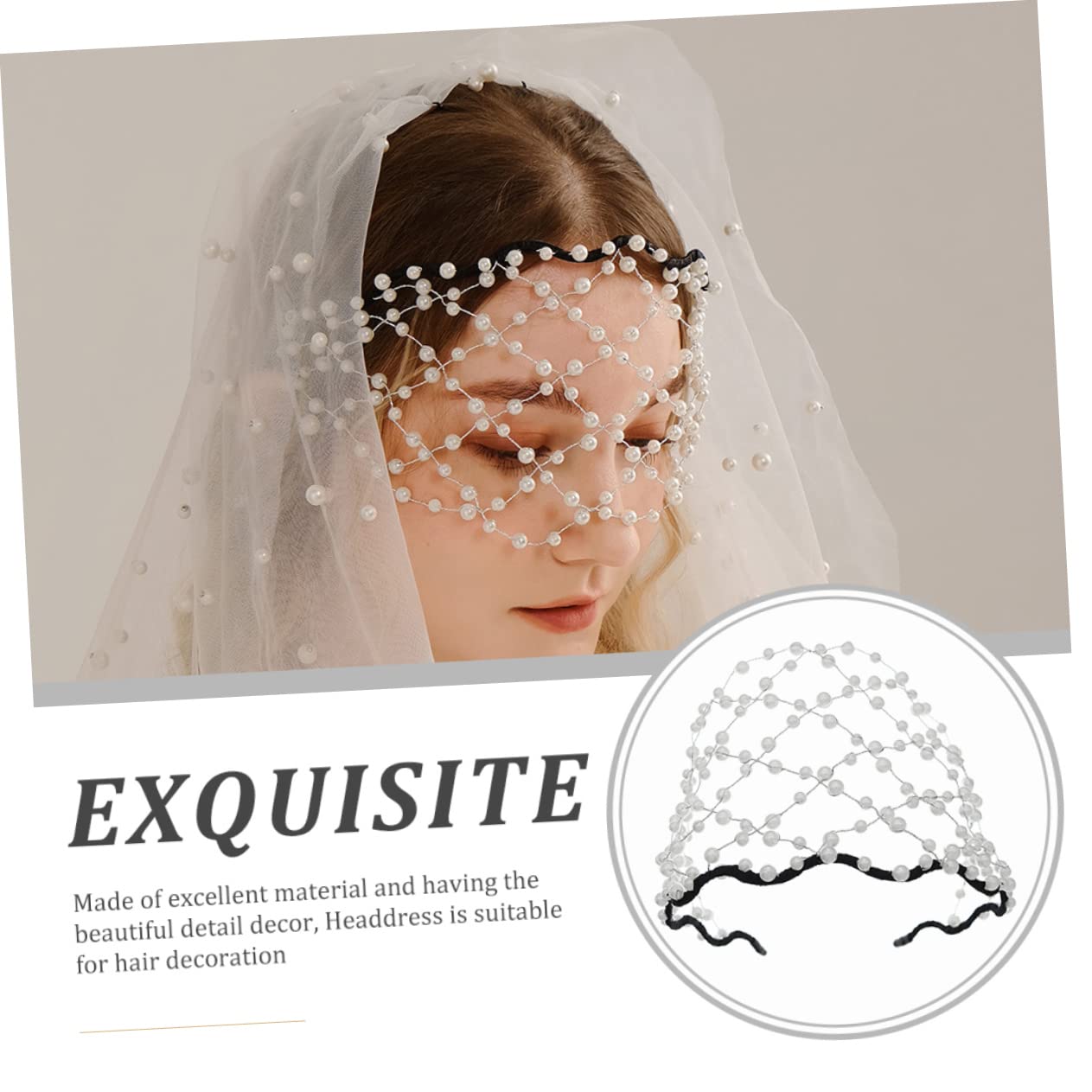 FRCOLOR 5stücke Brautperlen-stirnband Für Hochzeiten Romantisches Haarschmuck-accessoire Für Damen Für Hochzeitskleid Und Fotografie Eleganz Für Besondere Anlässe