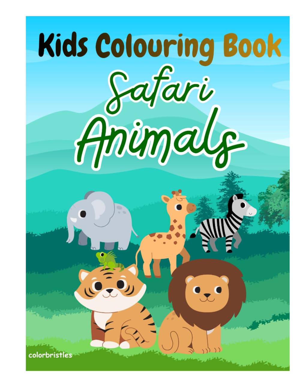 Cute Animals Colouring book: Fun & Easy Pages for Kids Ages 3–6