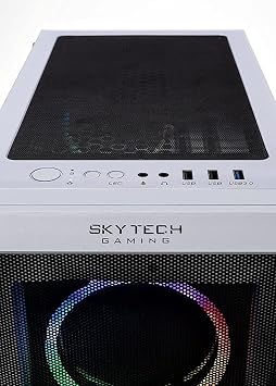 Skytech Gaming PC Desktop Intel Core i7 12700F 2.1 GHz, Intel Arc A770, 1TB NVME Gen4 SSD, 16GB DDR4 RAM 3200, 650W Gold PSU, 240mm AIO, 11AC Wi-Fi, Windows 11 Home 64-bit,White