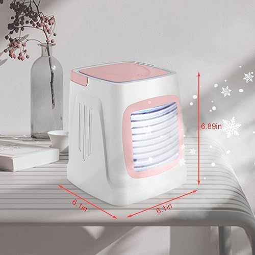 Miniatura 2 de Aire acondicionado portátil, enfriador de aire evaporativo de carga USB en 3 velocidades, mini ventilador de aire acondicionado personal y