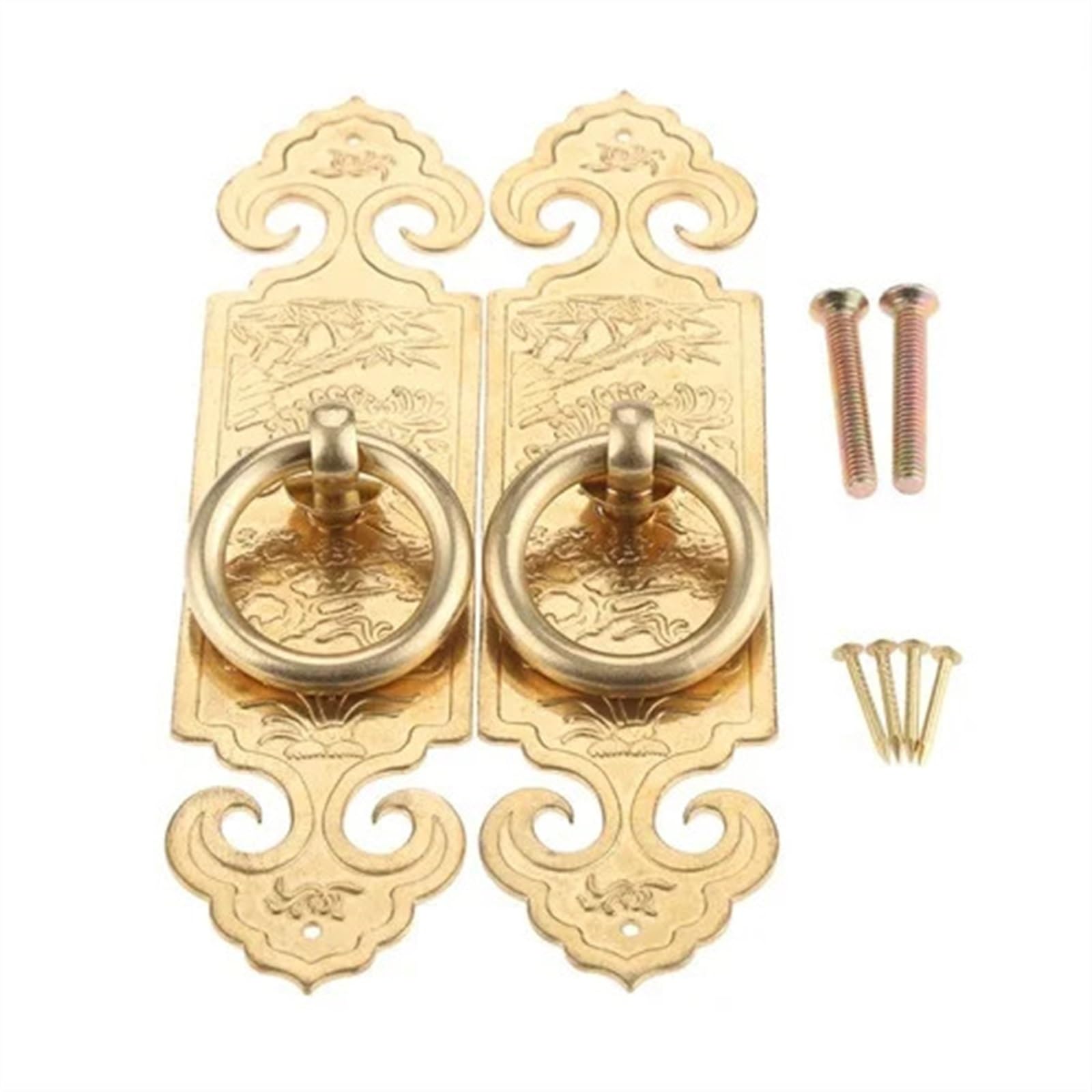 Tirador de cobre puro de 10 cm con manija recta para muebles clásicos