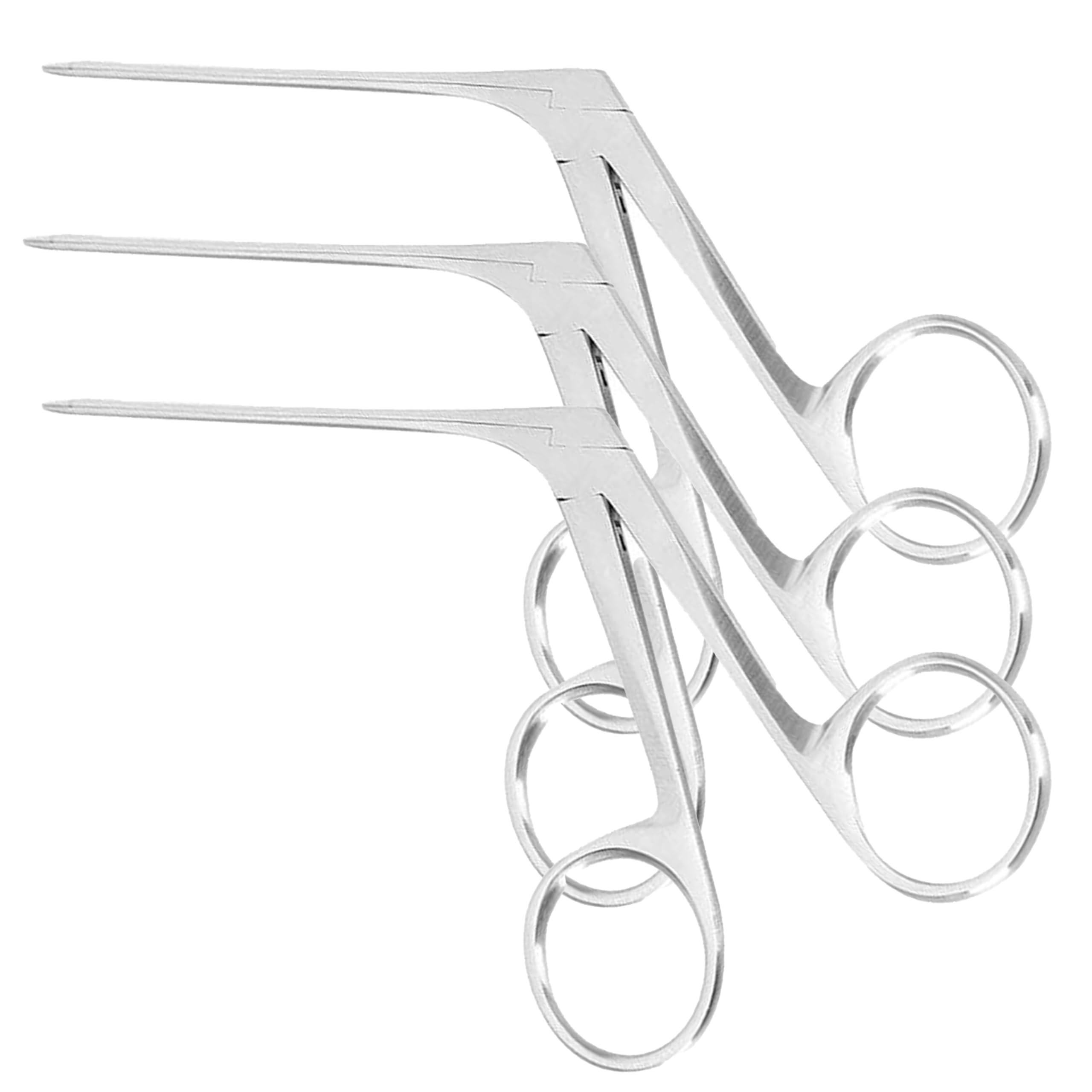 Medical Stuff Ltd Silver Micro Extra Fine Crocodile Forceps Ent Stainless Steel Precision Ear Care Tool 7.5Cm (3)