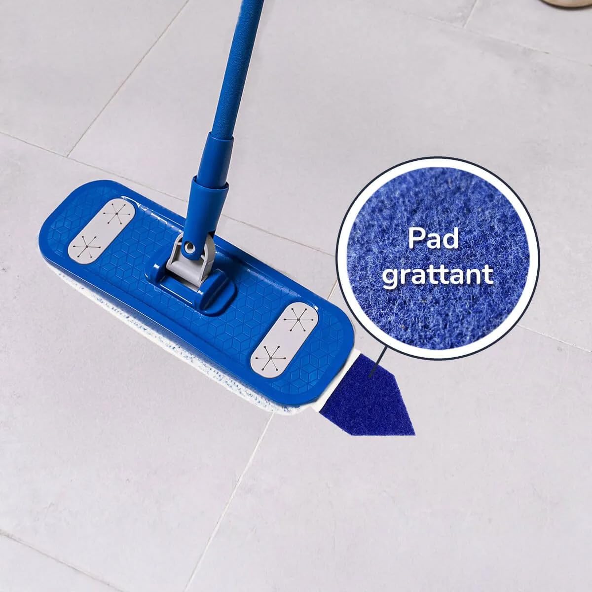 Éléphant — Kit de Lavage Multipratic Duo | Seau Double Compartiment + Balai Plat + 2 Housses Microfibre | Sols jusqu'à 50 m² | Fabriqué en France | 85% Plastique Recyclé