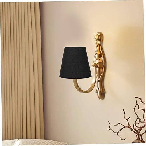 Miniatura 9 de LALAFINA Pantalla de tela para lámpara de tela, pantalla de tela, con clip, pantalla de lámpara pequeña para lámpara de mesa, lámpara colgante de