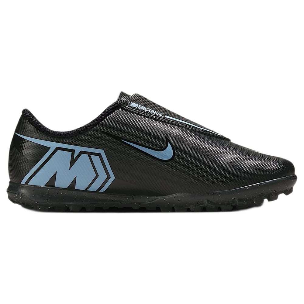 Nike Boys Mercurial Vapour 16 Club Childrens Astro Turf Football Boots - Black/Blue - C11 (28.5)