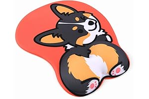 Anime Butt Mousepad with Gel Wrist Rest Support