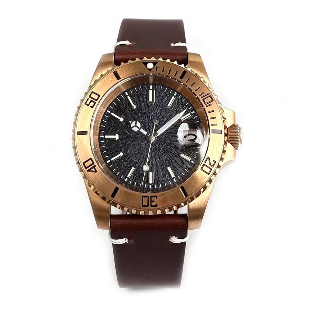 Orologi automatici da uomo subacquei classici in bronzo solido