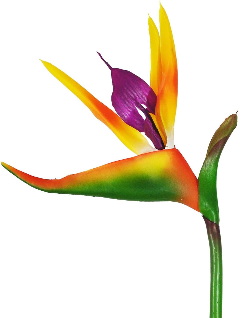 Beebel Artificial Flowers Bird of Paradise Greenery Plants Indoor Outside Garland Home Garden Office Verandah Wedding Decorations 6pcs (Yellow, 6 Pack) - Image 3