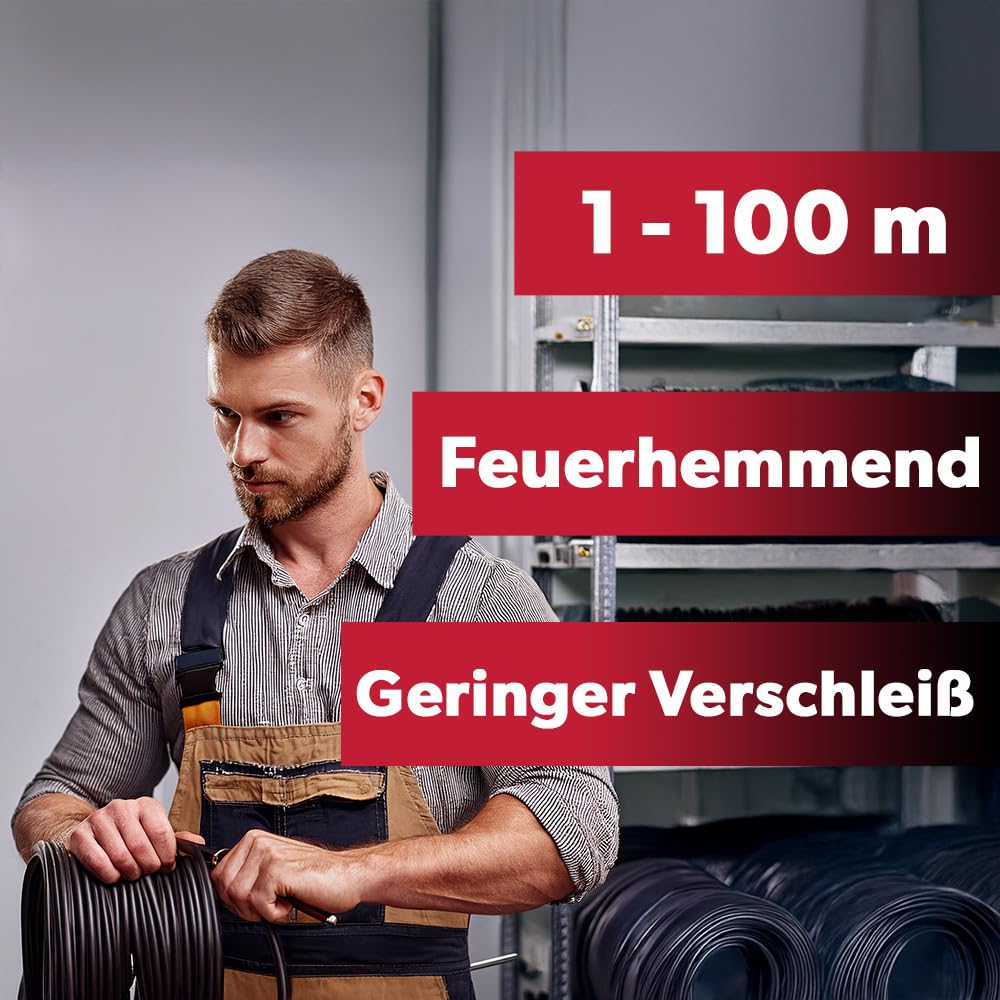 siwitec NYM-J - Cable de 93 m, cable de 93 m, cable de 3 a 100 m, cable de instalación a medida, fabricado en Alemania