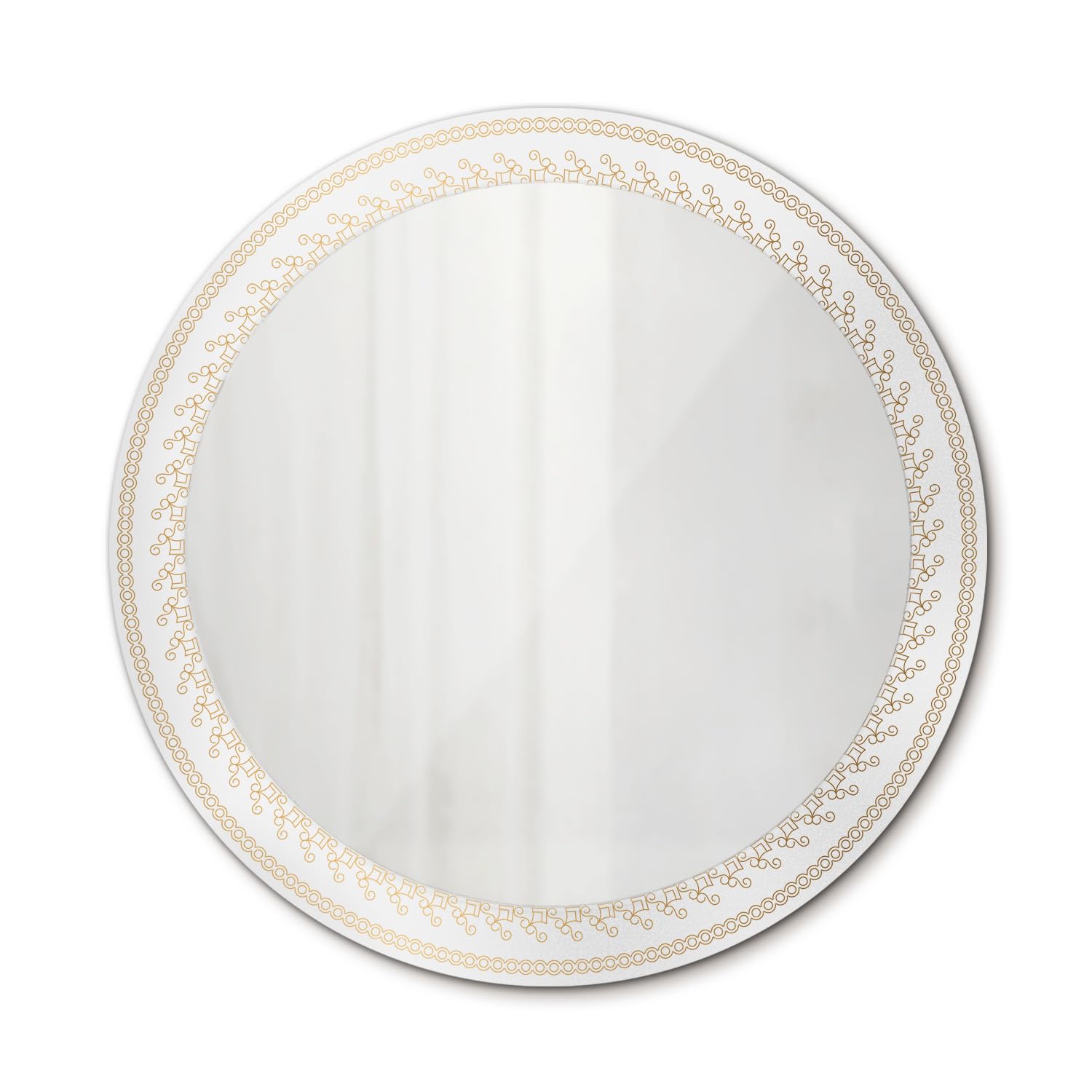 Miroir sans cadre 80 cm mandala indien au design moderne et finitions premium