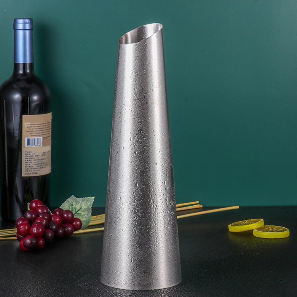 Stainless Steel Wine Divider and Dispenser with Aerator for Home Bars and Parties Handheld Dispenser and Carafe Metal 11.81 X 3.54 Inches