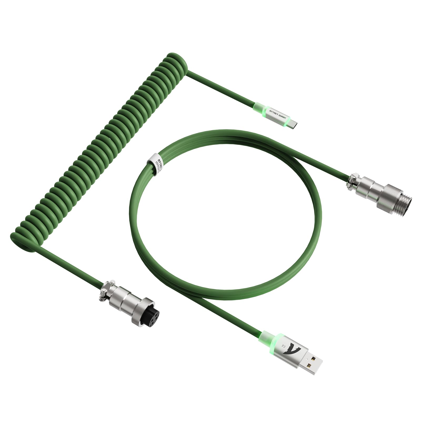 Amazon.co.jp: ATTACK SHARK C01ULTRA RGB 光コイルケーブル USB 8KHz