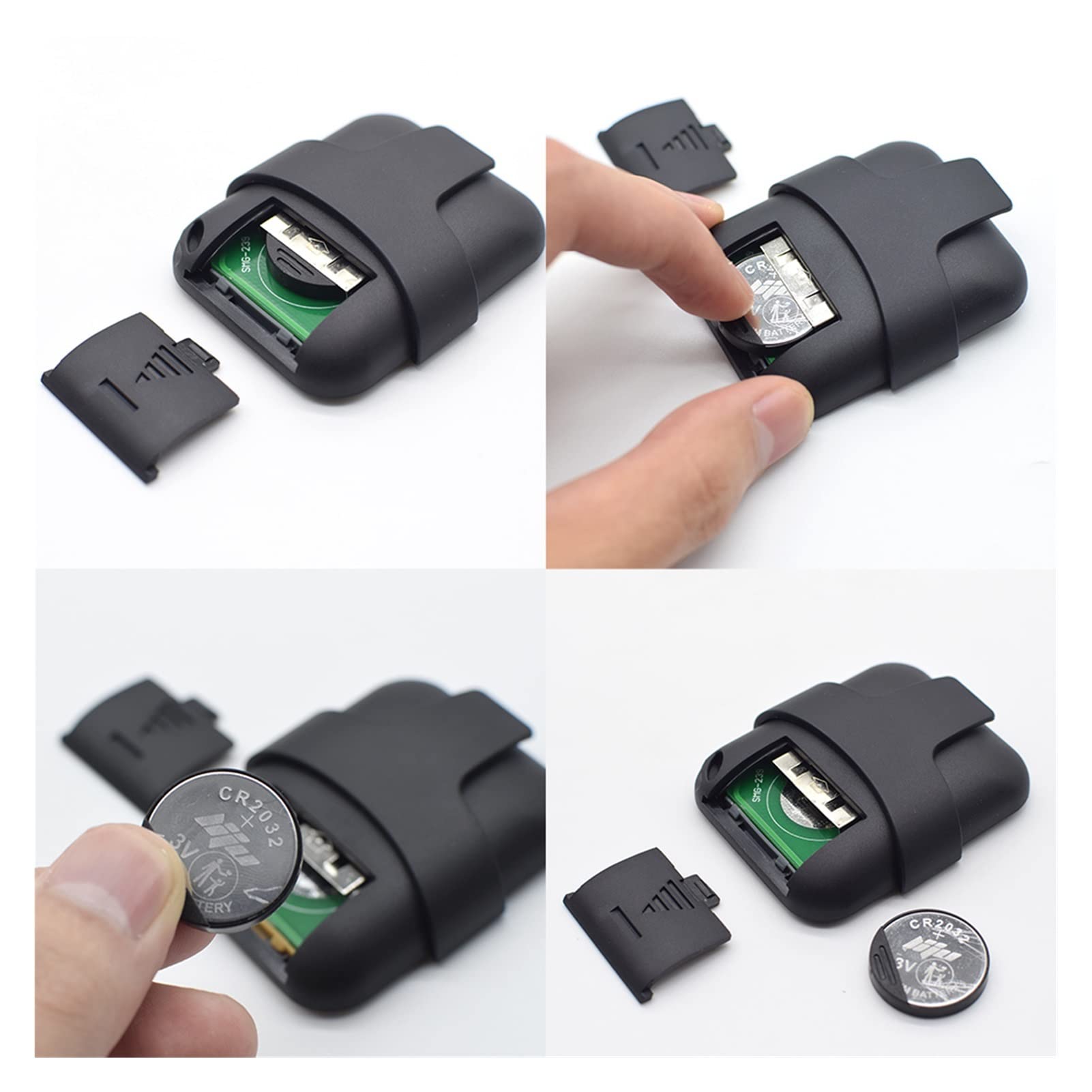 Abridor de puerta de garage, Control remoto de garaje 4 Botón 287-868MHz Llavero de la puerta Cloner Controles inteligentes Controles de hasta 4 puertas Incluyen clip y batería (Color : 3pcs Yellow)