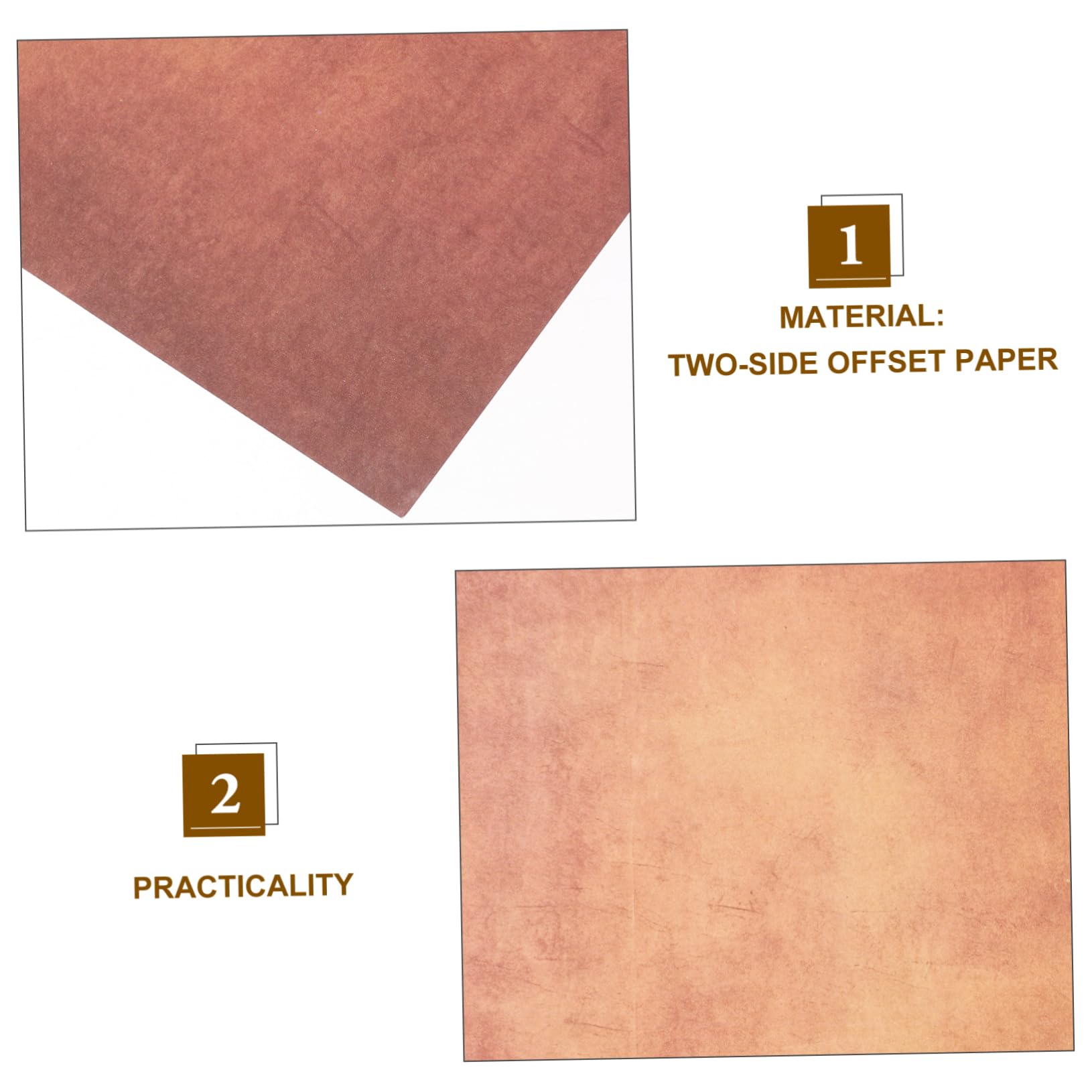 Artibetter 100feuilles Papier à Lettres Vintage pour Écriture Peinture Papier à Lettres Rétro