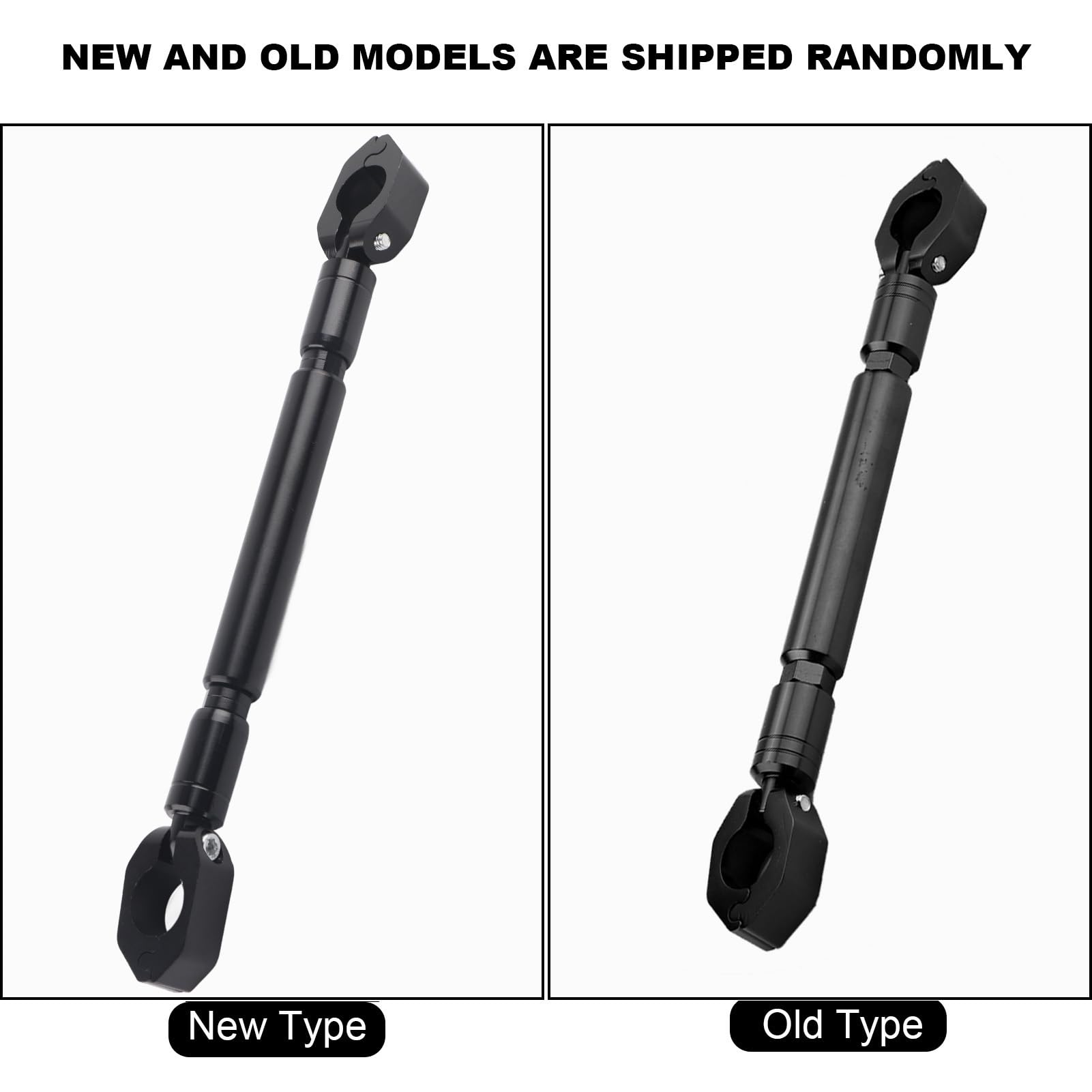 Moto Balance Bar, universale 22 millimetri in lega di alluminio Cross Bar Manubrio Moto rinforzare accessori leva (Black)