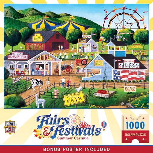 Masterpieces Rompecabezas Summer Carnival de 1000 Piezas para Adultos miniatura 2