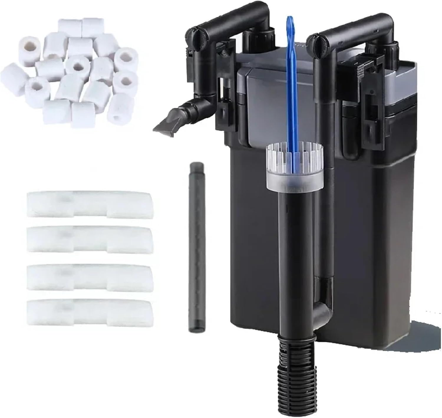 HBL-801/802/803 Fish Tank Filter Wall-mounted Filter Bucket Aquarium External Fitration System(HBL 801 oil,AU Adapter Plug)