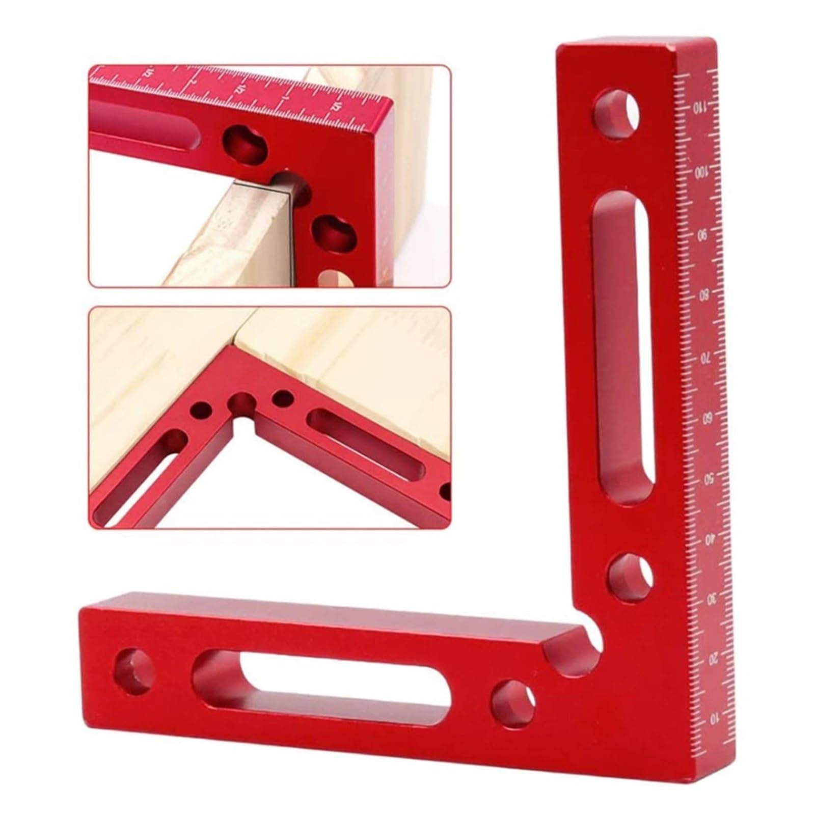 set square Positionings Woodworking Fixture Aluminium Alloy 90 Degree Precise Clamping Square Right Angle Clamps Corner Positionings Ruler