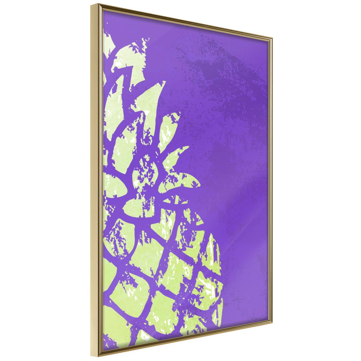 Affiche Strong Contrast dorée pour décorer un salon moderne - 2