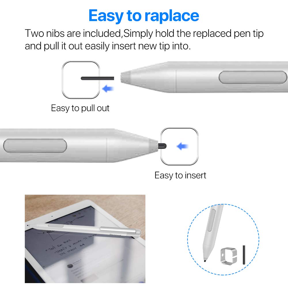 Penoval Stylus Pen for Microsoft Surface with Palm Rejection & 1024