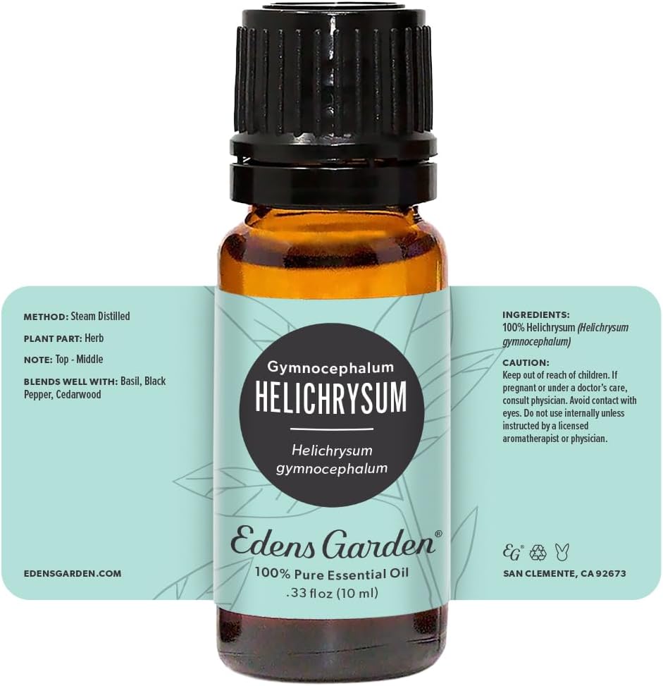Edens Garden Helichrysum- Gymnocephalum Essential Oil- 100% Pure Premium Grade, Undiluted, Natural, Therapeutic, Aromatherapy, The Best for Diffuser, Skin, Hair, Humidifiers 10 ml (.33 fl oz) - Image 8