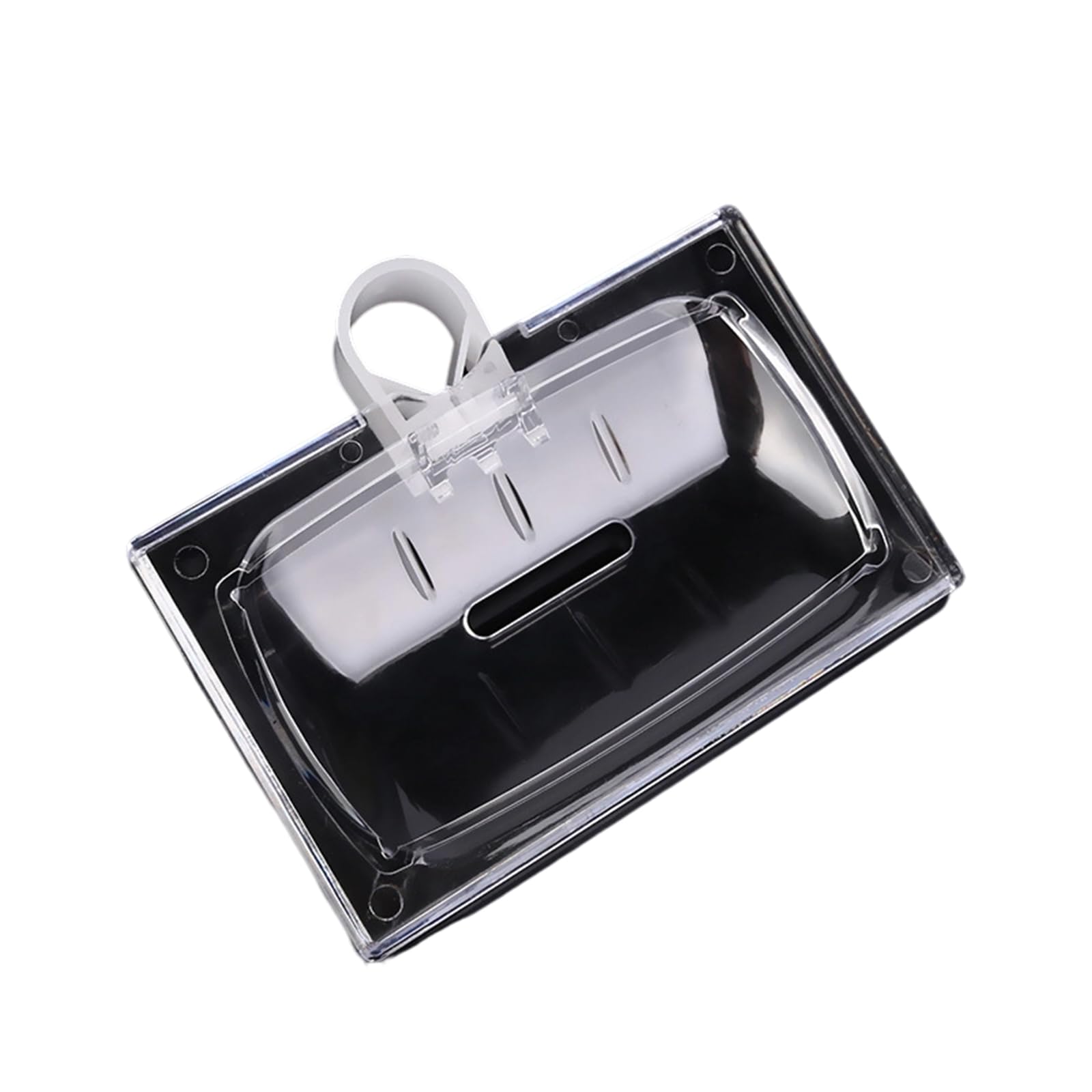 Clear Soap Owner for Bathroom Kitchen Permanent Building Slip Resistant Bottom Ventilated Plan Maintains Club Soap Dry Extended Bathroom
