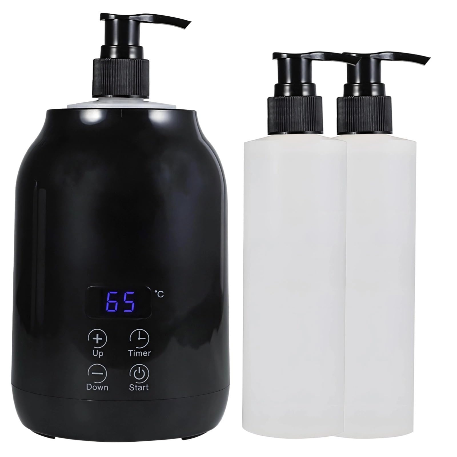 Riscaldatore digitale a LED per lozione, scaldabagno elettrico professionale, temperatura regolabile, controllo touch intelligente, 30-65 ℃, scaldabiberon con dispenser per salone, casa, spa