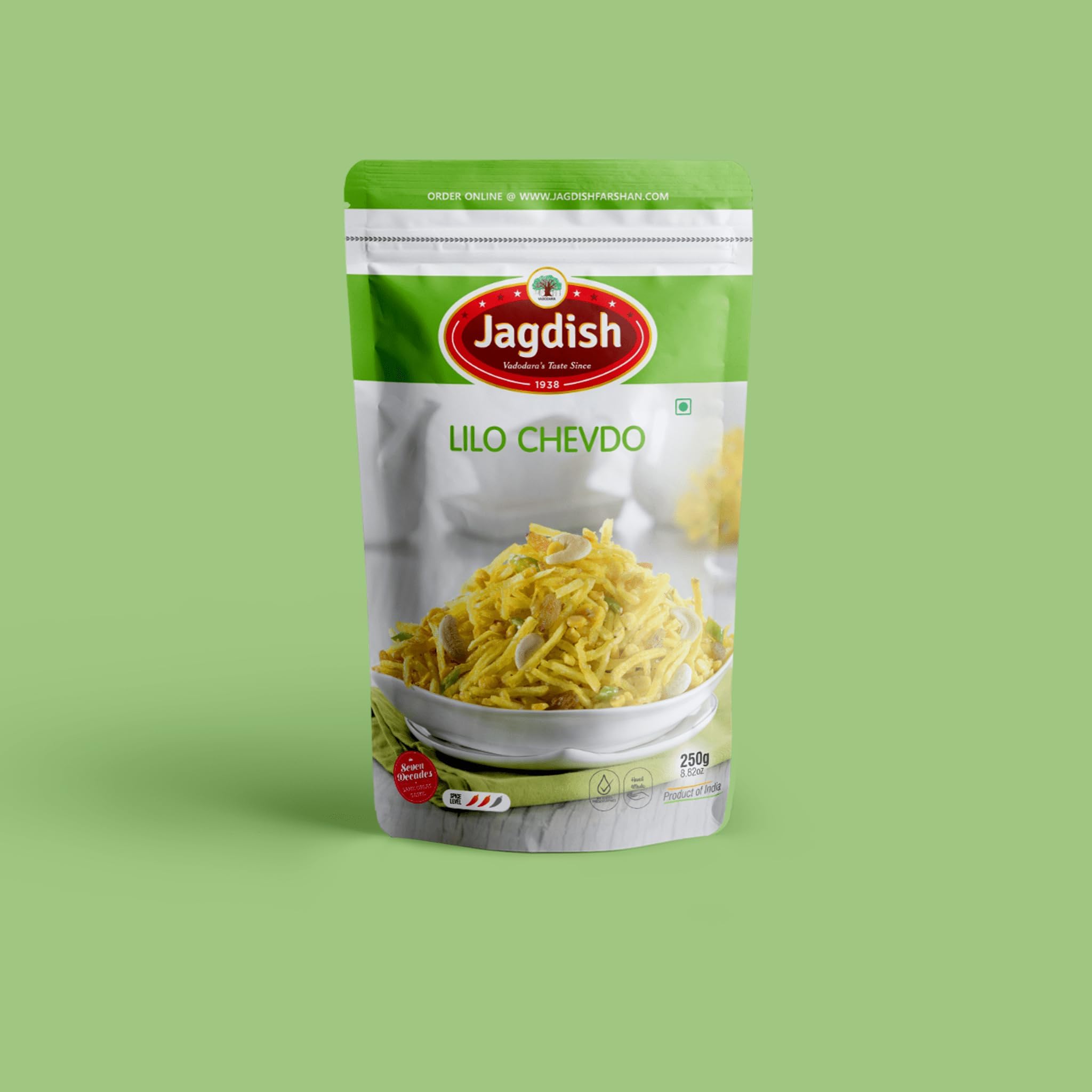 Jagdish Farshan Lilo Chevdo Mixtures Namkeen || 250 GMS Pack of 4
