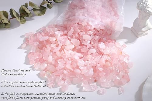 Miniatura 117 de QINJIEJIE Cristales de ojo de tigre de 8.82 oz, piedras pulidas, piedras rodadas, piedras trituradas, cristal de cuarzo triturado, grava natural, 1