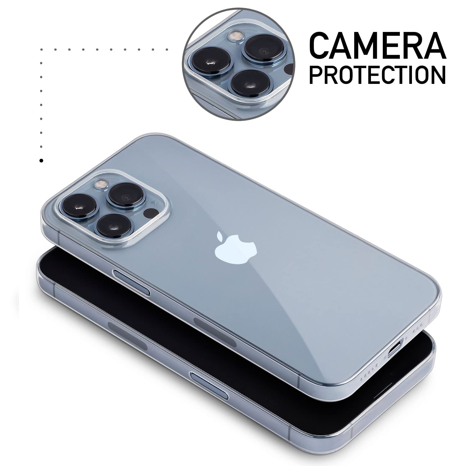 Amazon.com: totallee Thinnest Clear iPhone 13 Pro Case, Thin Cover