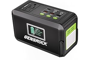 Outdoor Genrock Portable Power Station, Large Portable Charger Power Bank