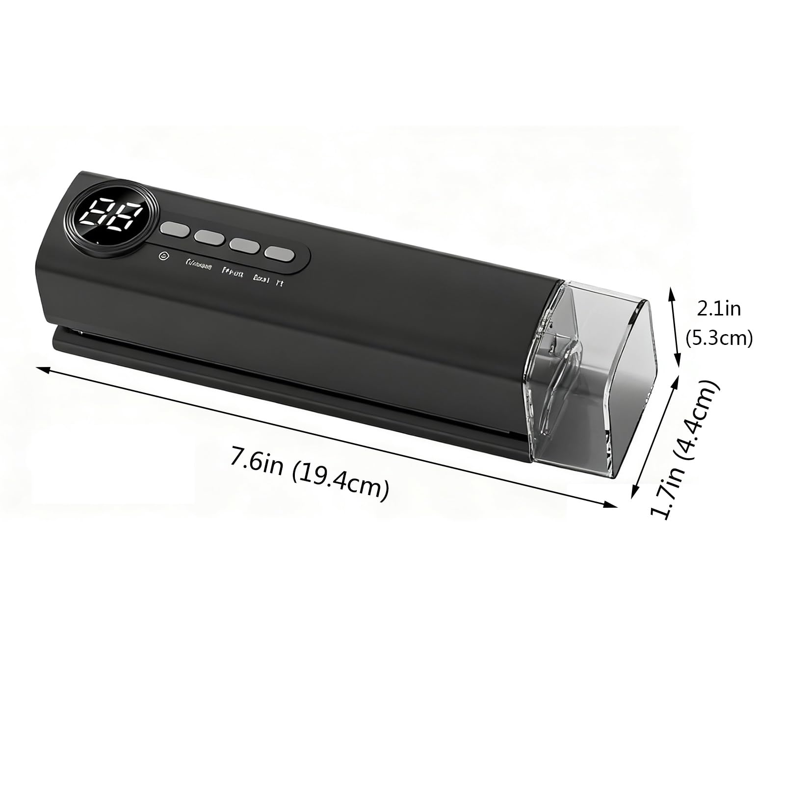 Multifunctional Vacuum Sealer Machine, Includes External Extraction Function, Perfect for Canning, Sous Vide & Freezer Organization(Black)