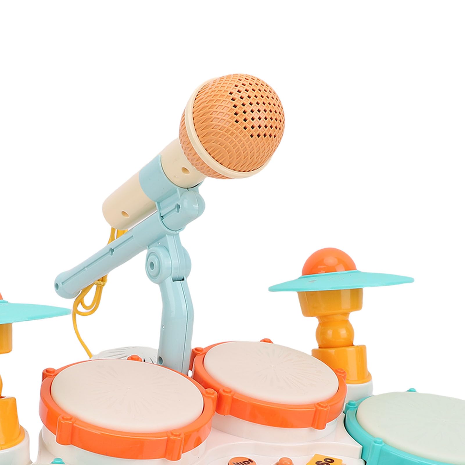 banapoy Kindertrommel-Set für Kleinkinder von 1–3 Jahren, Multifunktionales Baby-Musikinstrument, Spielzeug mit Licht, Handschlag, Tasteninstrument und Jazztrommel für 1-jährige und Mädchen Im Alter