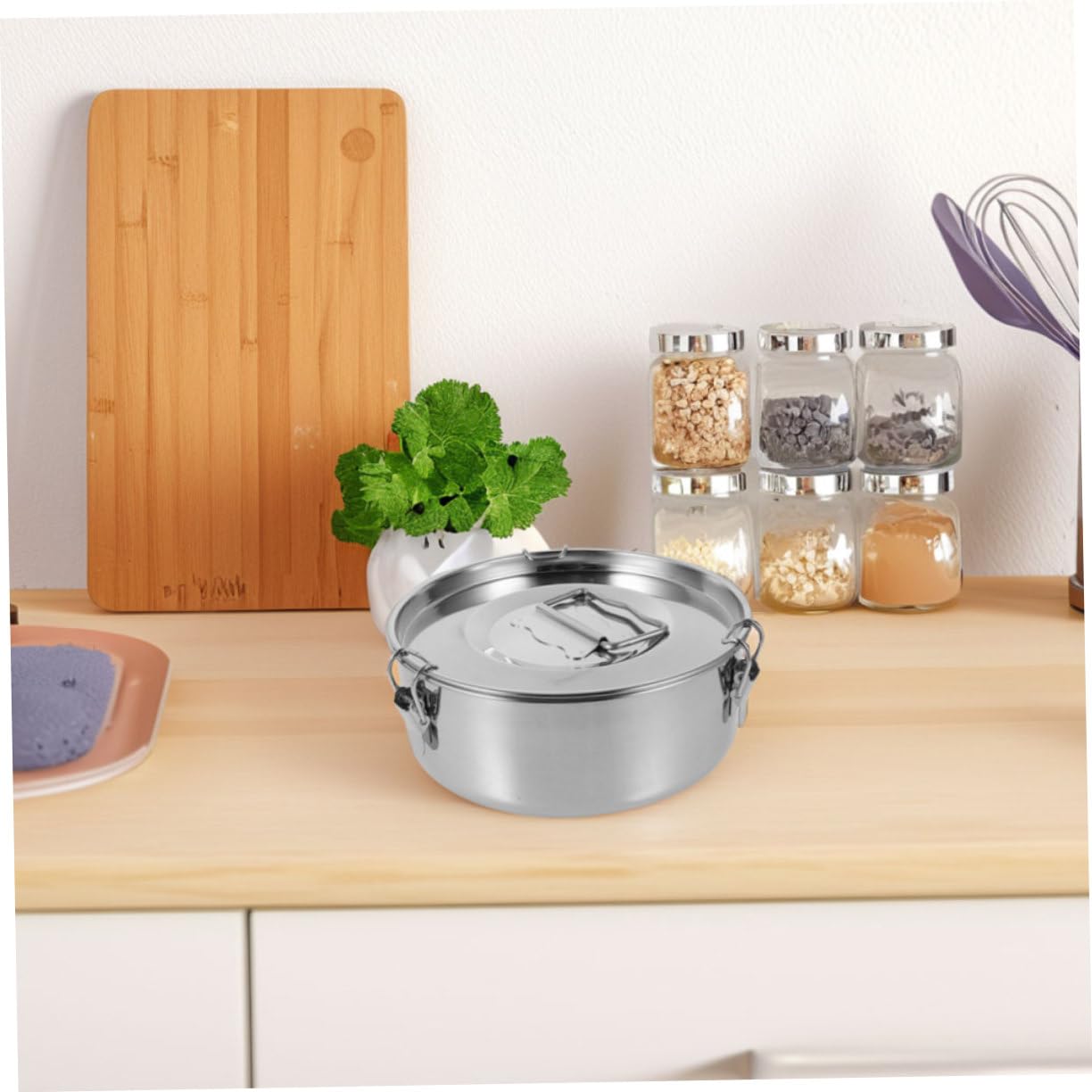 YARNOW Molde De Flanera De Acero Inoxidable Utensilio De Cocina Para Flan Accesorio Para Hornear Flanera Con Tapa Rejilla De Vapor Eficiente Para Cocina