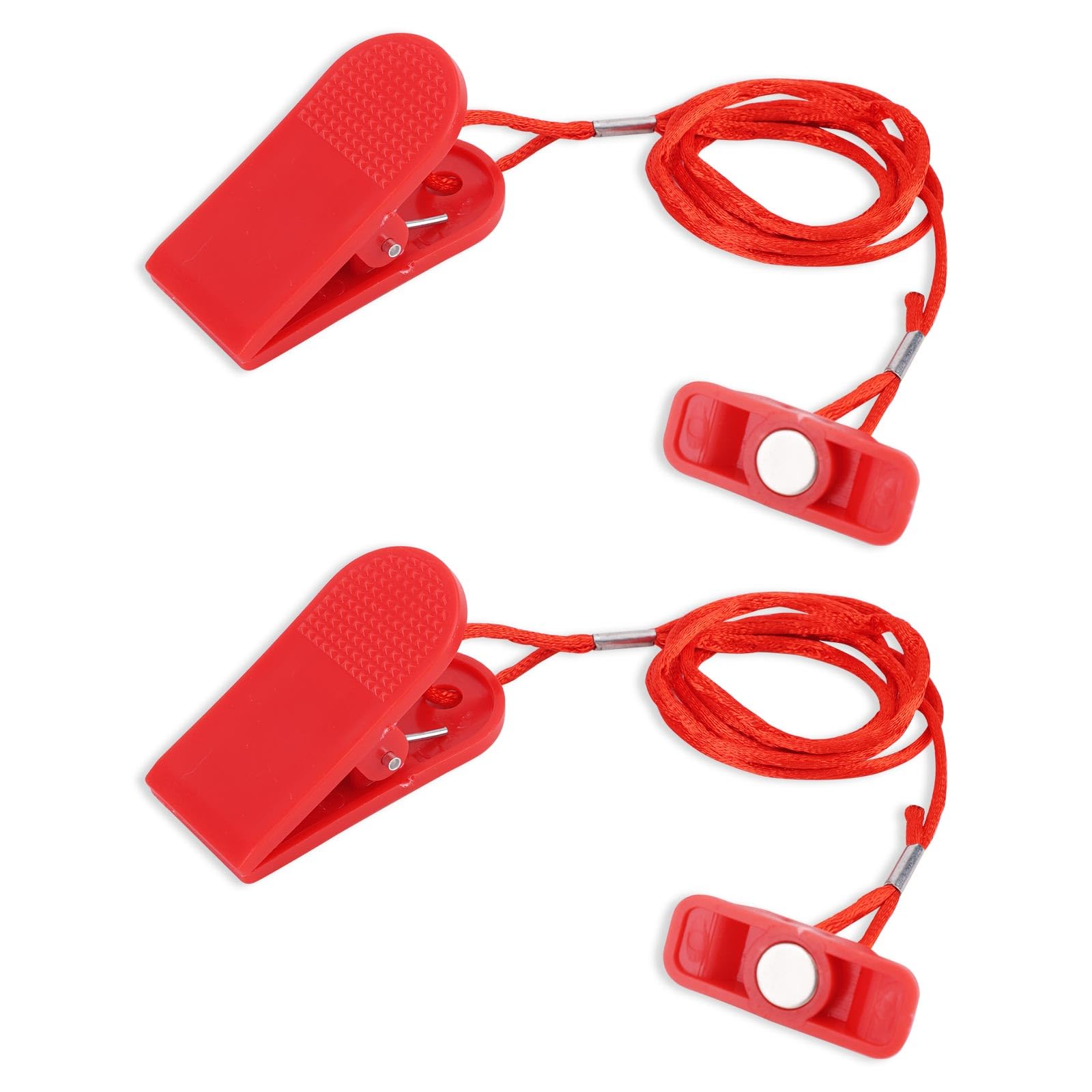 lasuroa 2 Pz Chiavi di Sicurezza Magnetiche per Tapis Roulant, 2 Misure Chiave Sicurezza Magnetica di Ricambio Magneti Universali Arresto Emergenza per Tapis Roulant