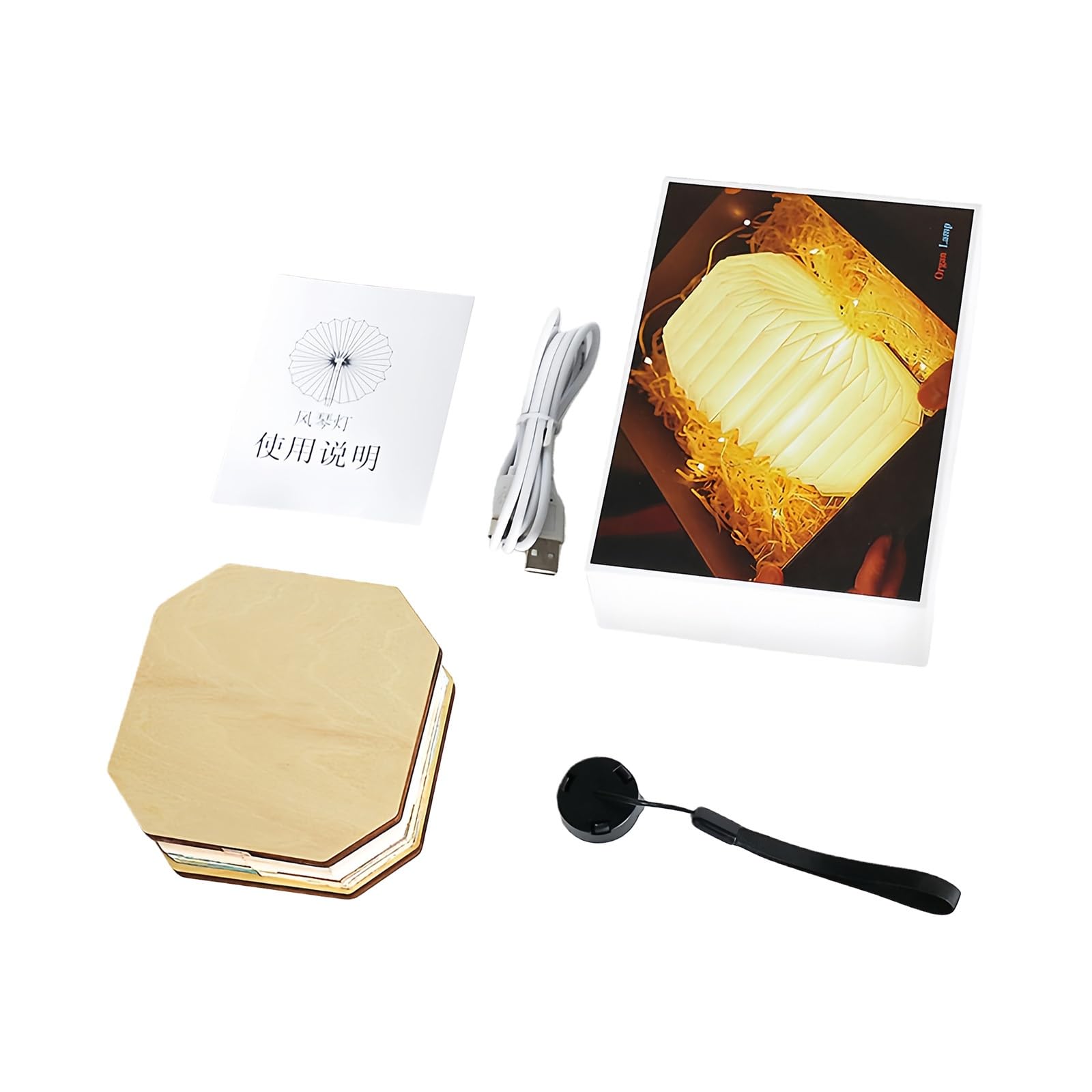 Kelisdi Foldable Book Lamp USB Rechargeable Soft Light Cultural Theme for Reading and Decoration Unique Gift Wood Lamp Cultural Fold USB Light Soft Book