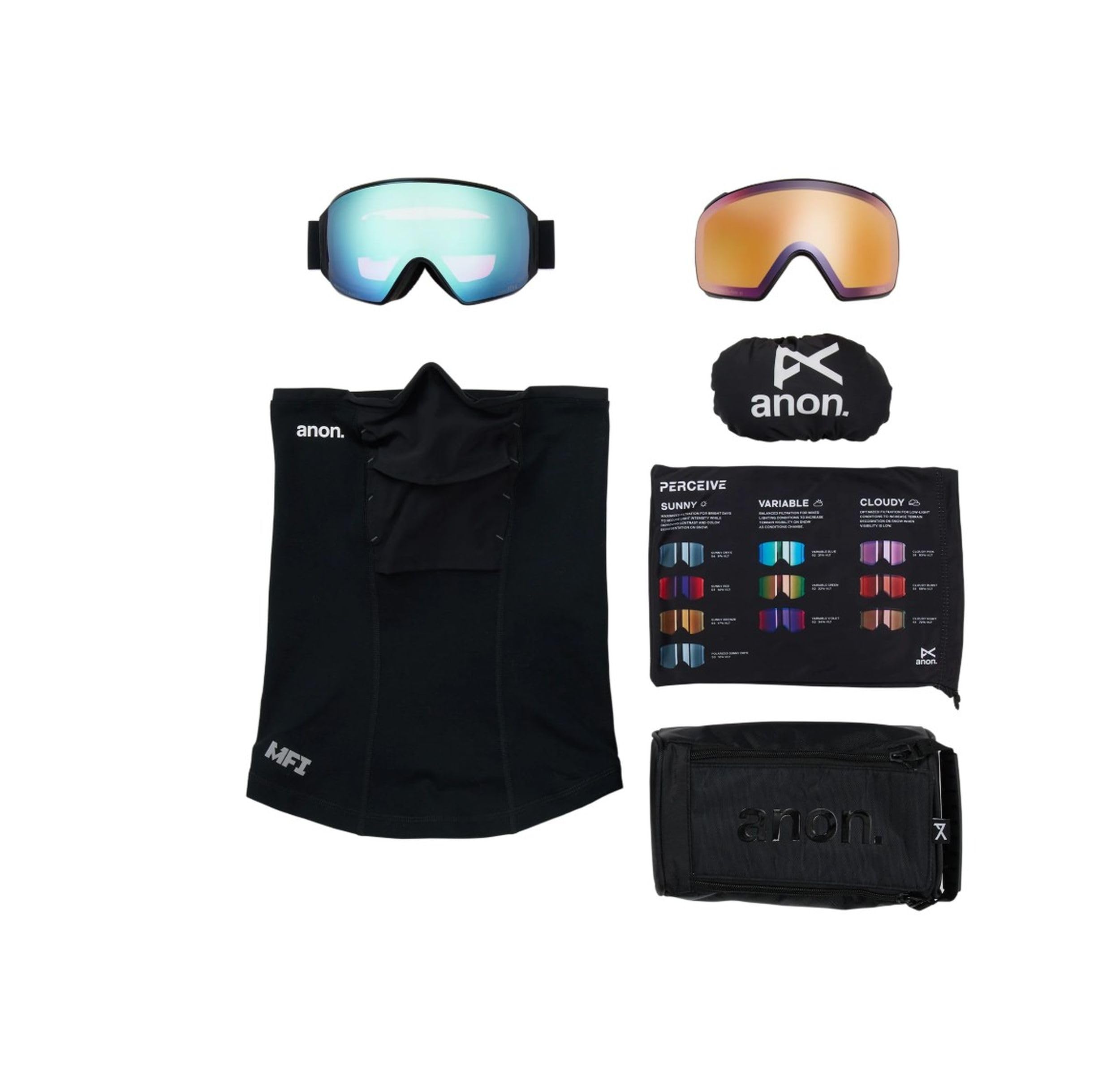 Amazon.co.jp: Anon M4 Toric Goggles + Bonus Lens + MFI Face Mask