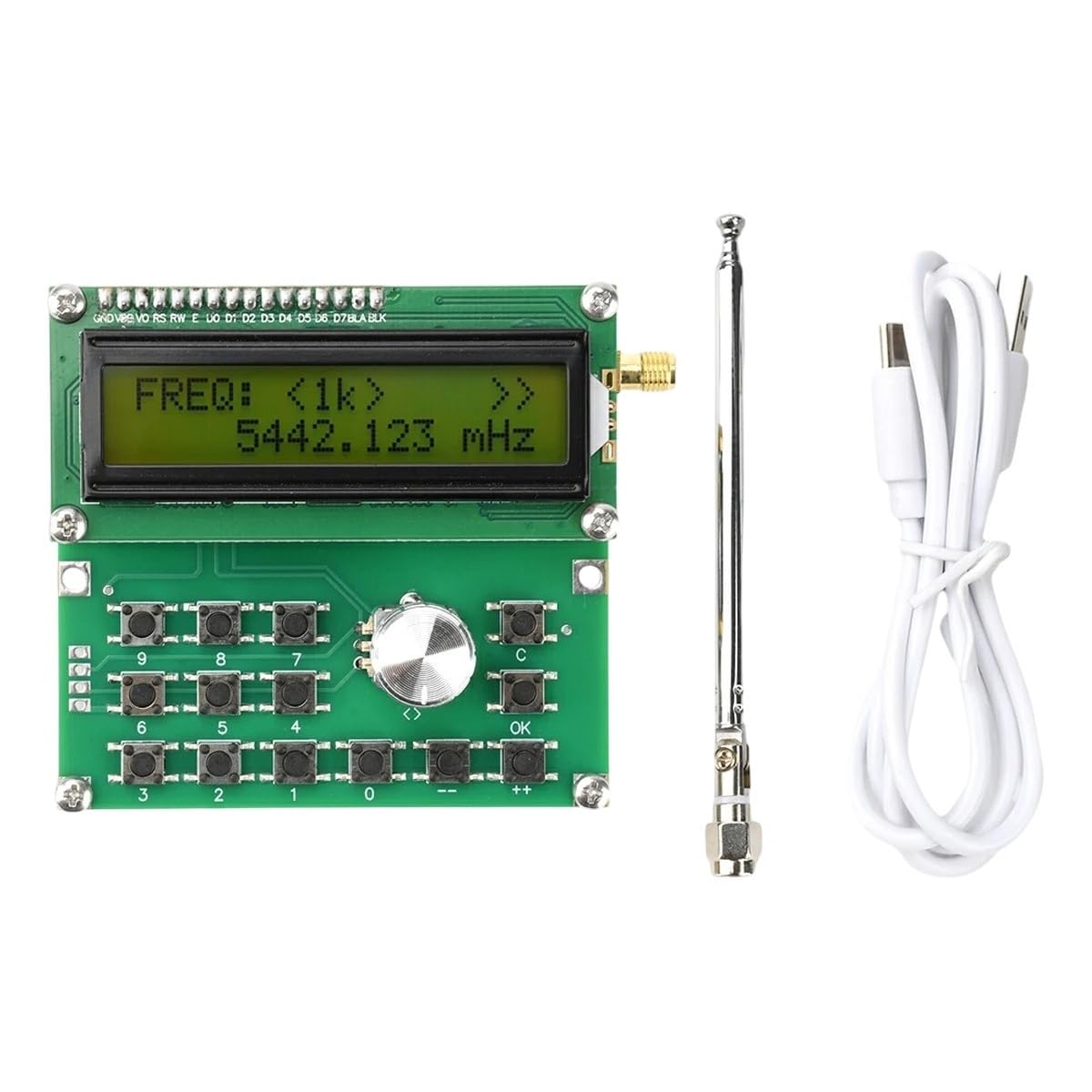 ADF4351 Signal Source VFO Variable-Frequency Oscillator Signal Generator 35MHz-4400MHz LCD Display DC 4.5V 5.5V New 2026 Electronic & Accessories