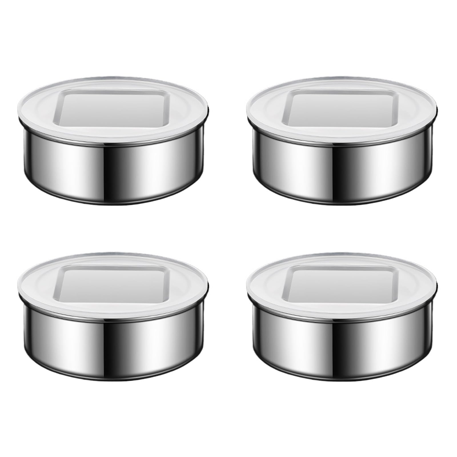 APGLSXY 3 / 4Pack Spices Tins Stainless Steel Container Spices Container Suitable for Various Cooking Needs Jars for Cooking Enthusiasts