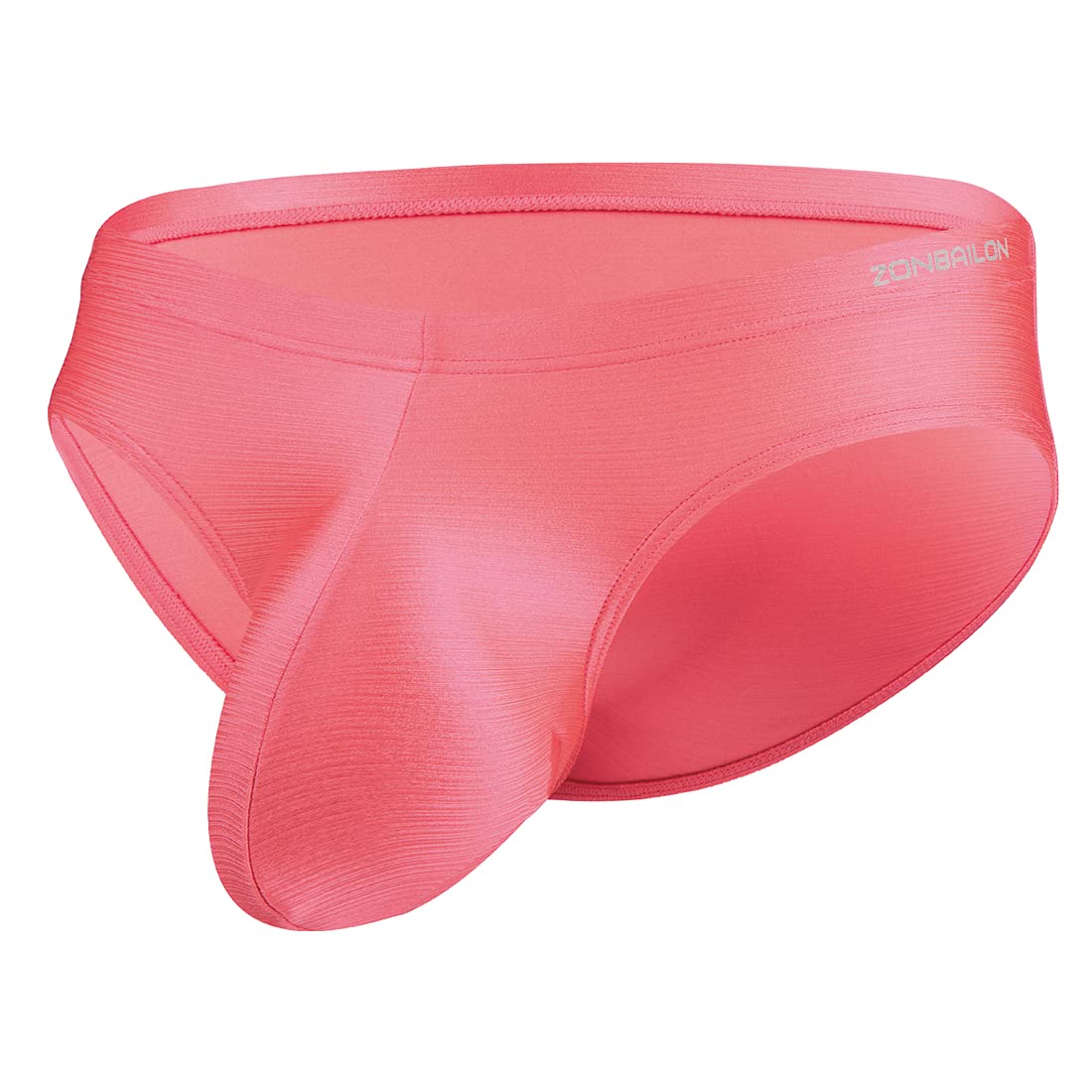 Slip sexy da uomo, slip in nylon, slip da uomo, slip da uomo, in poliammide, Grigio-rosso-verde (confezione da 3), M
