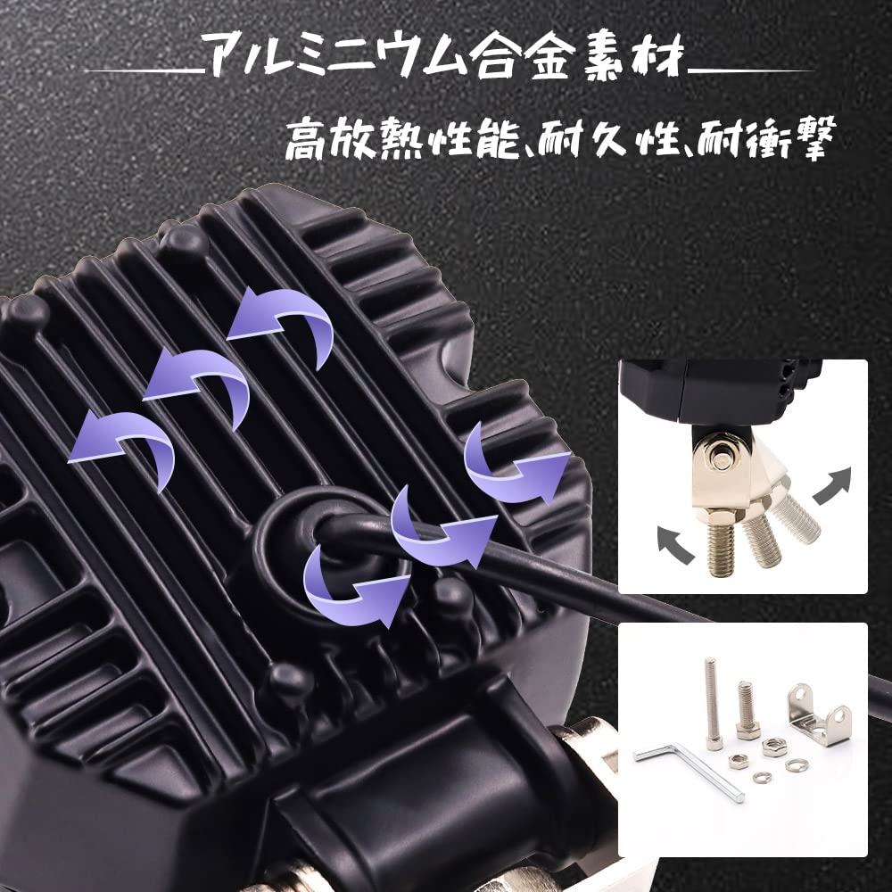 Amazon.co.jp: X-STYLE 20W バイク フォグランプ 2色 白+黄 イカリング
