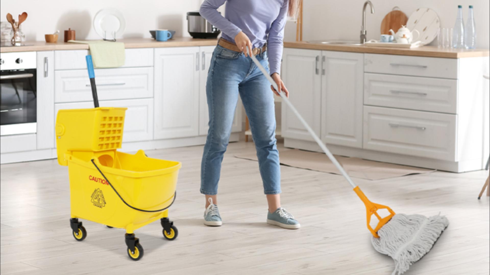 Amazon.com: FAHKNS Commercial Mop Bucket with Wringer, 35 Quart